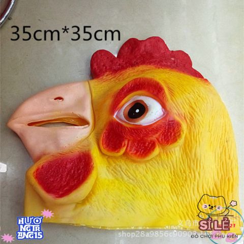 Mặt Nạ Halloween Hình Gà Vàng 3D - Phụ Kiện Hóa Trang Độc Đáo Cho Tiệc Tùng và Sự Kiện Thú Vị