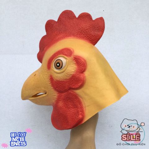 Mặt Nạ Halloween Hình Gà Vàng 3D - Phụ Kiện Hóa Trang Độc Đáo Cho Tiệc Tùng và Sự Kiện Thú Vị
