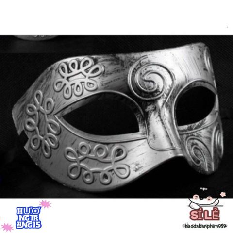 Mặt nạ Halloween nam cổ điển - Mặt nạ nửa mặt độc đáo và ma quái cho bữa tiệc lễ hội hóa trang ấn tượng