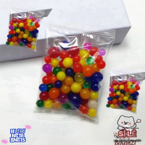 Set 100 Viên Hạt Nở Đa Sắc Trong Suốt - Đồ Chơi Sáng Tạo & Trang Trí An Toàn Cho Nhà Cửa & Sự Kiện