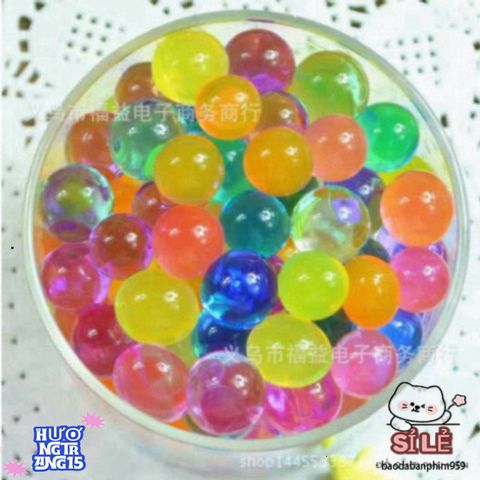 Set 100 Viên Hạt Nở Đa Sắc Trong Suốt - Đồ Chơi Sáng Tạo & Trang Trí An Toàn Cho Nhà Cửa & Sự Kiện
