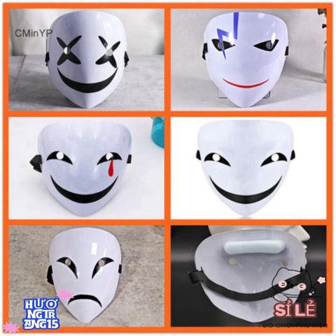 Mũ Cosplay Anime Hiruko Màu Trắng - Đạo Cụ Độc Đáo Cho Halloween và Lễ Hội Cosplay