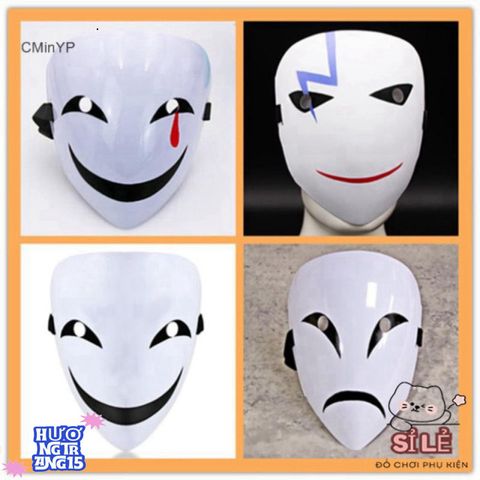 Mũ Cosplay Anime Hiruko Màu Trắng - Đạo Cụ Độc Đáo Cho Halloween và Lễ Hội Cosplay