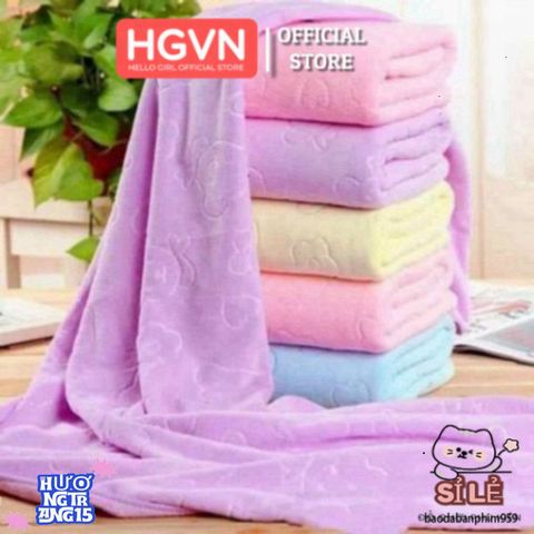 Khăn Tắm Siêu Lớn Nhập Khẩu Nhật Bản 140 x 70 cm - Mềm Mại, Thấm Hút Nhanh, An Toàn Cho Da Nhạy Cảm, Phù Hợp Gia Đình