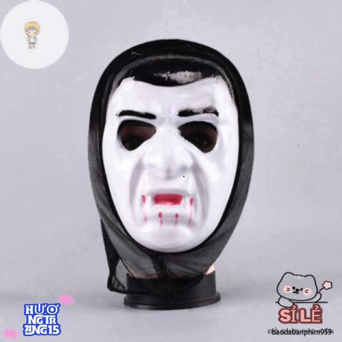 Mặt Nạ Halloween Thần Chết Huyền Bí Màu Trắng - Phụ Kiện Cosplay Độc Đáo Cho Bữa Tiệc Hóa Trang