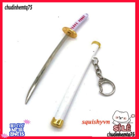 Móc Khóa Kiếm Katana Zoro One Piece - Phụ Kiện Anime Titan Không Gỉ 16cm, Quà Tặng Độc Đáo Cho Fan Văn Hóa Nhật Bản