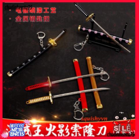 Móc Khóa Kiếm Katana Zoro One Piece - Phụ Kiện Anime Titan Không Gỉ 16cm, Quà Tặng Độc Đáo Cho Fan Văn Hóa Nhật Bản
