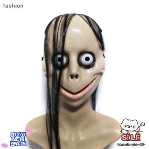 Mặt Nạ Halloween Kinh Dị Tóc Dài Mo Mo - Trang Phục Hóa Trang Độc Đáo Cho Tiệc Hóa Trang và Lễ Hội
