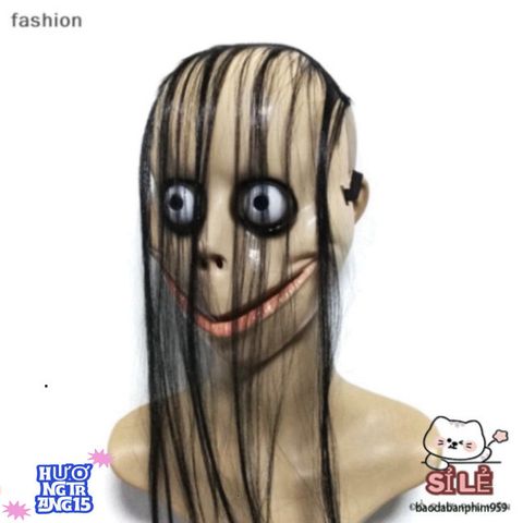 Mặt Nạ Halloween Kinh Dị Tóc Dài Mo Mo - Trang Phục Hóa Trang Độc Đáo Cho Tiệc Hóa Trang và Lễ Hội