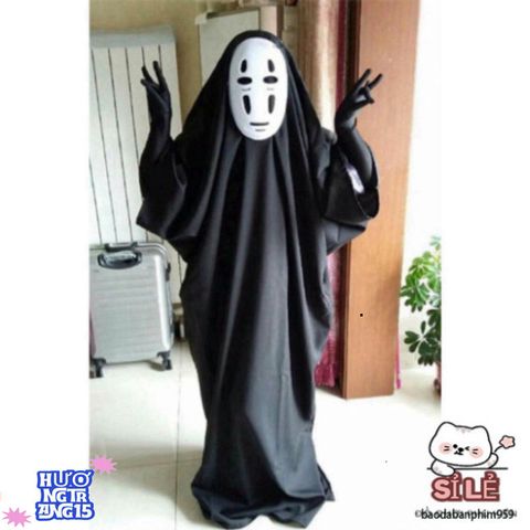 Bộ Trang Phục Cosplay Vô Diện Halloween - Bộ Quần Áo, Găng Tay & Mặt Nạ Hóa Trang Thú Vị, Độc Đáo cho Các Dịp Tiệc Hóa Trang