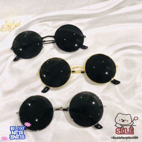 Kính Mát Đen Trendy Unisex Phong Cách Nobita - Bảo Vệ UV, Thời Trang Năng Động, Phù Hợp Mọi Lứa Tuổi