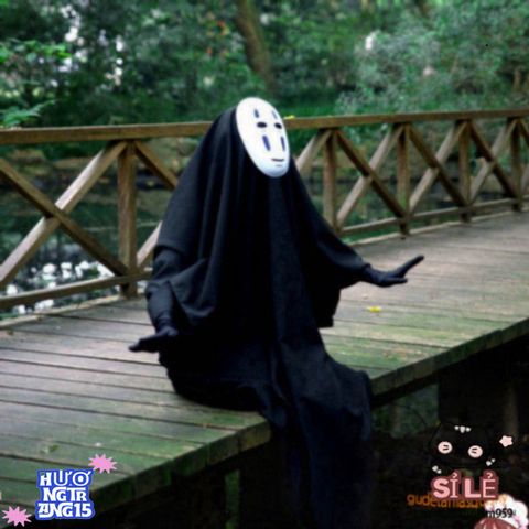 Bộ Trang Phục Hóa Trang Ma Quái Đen Cho Người Lớn & Trẻ Em - Áo Choàng, Mặt Nạ và Găng Tay Halloween Kinh Dị