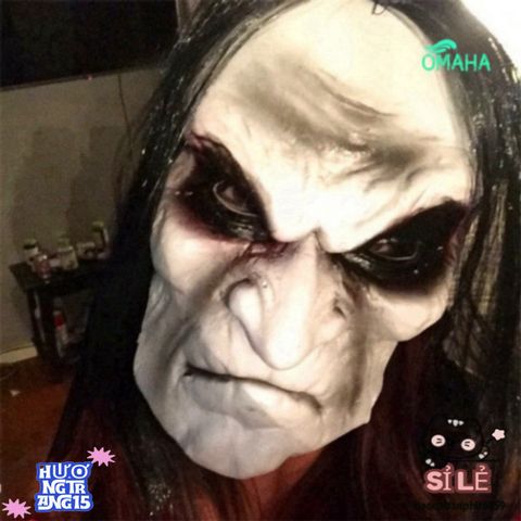 Mặt Nạ Ma Kinh Dị Zombie Màu Đen - Phụ Kiện Thời Trang Halloween Độc Đáo, Thể Hiện Sự Huyền Bí và Kinh Dị