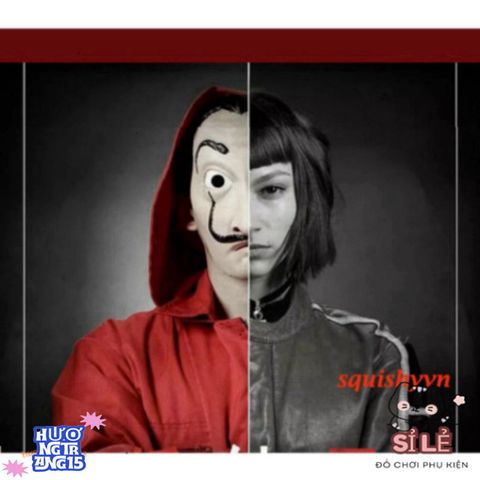 Mặt Nạ Queen Salvador Dali - Đạo Cụ Hóa Trang Money Heist Cho Tiệc Halloween, Giáng Sinh, Độc Đáo Và Đậm Chất Nghệ Thuật