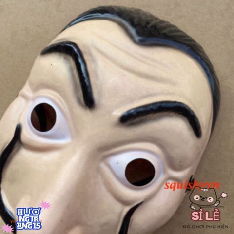Mặt Nạ Queen Salvador Dali - Đạo Cụ Hóa Trang Money Heist Cho Tiệc Halloween, Giáng Sinh, Độc Đáo Và Đậm Chất Nghệ Thuật