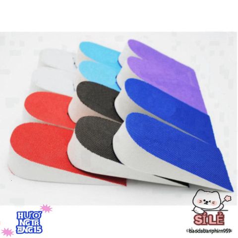 Lót Giày Xốp Tăng Chiều Cao 2.5cm - Set 2 Miếng Đệm Thoải Mái, Tăng Cường Tự Tin và Ổn Định Khi Di Chuyển