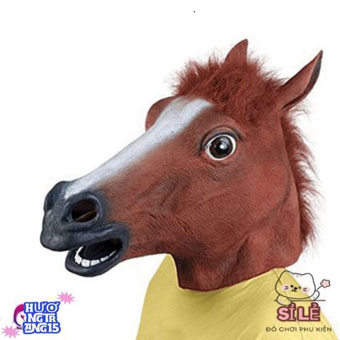 Mặt Nạ Hình Ngựa Halloween - Latex Đen Nâu Trắng Cho Tiệc Hóa Trang - Sản Phẩm Độc Đáo Cho Fan Trang Phục