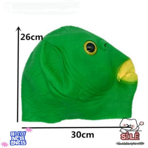 Mặt Nạ Cá Xanh Ngộ Nghĩnh - Phụ Kiện Cosplay Hài Hước Cho Halloween, Tiệc Tùng, Sự Kiện Độc Đáo Giúp Bạn Tỏa Sáng!
