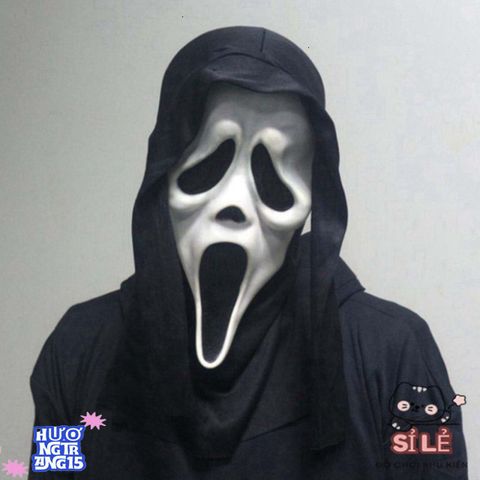 Mặt nạ Ghostface Halloween - Đồ trang trí tiệc ma quái, tạo không khí rùng rợn và hài hước, chất liệu an toàn, phù hợp cho mọi dịp hóa trang