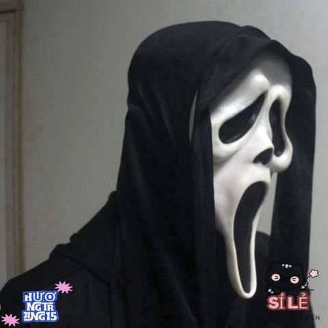 Mặt nạ Ghostface Halloween - Đồ trang trí tiệc ma quái, tạo không khí rùng rợn và hài hước, chất liệu an toàn, phù hợp cho mọi dịp hóa trang