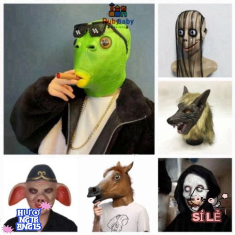 Mặt Nạ Hóa Trang Halloween Quỷ Xanh - Phụ Kiện Siêu Cool Cho Bé Và Người Lớn, Giúp Tạo Dựng Không Khí Lễ Hội Sáng Tạo!