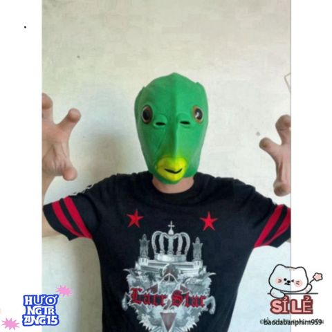 Mặt Nạ Hóa Trang Halloween Quỷ Xanh - Phụ Kiện Siêu Cool Cho Bé Và Người Lớn, Giúp Tạo Dựng Không Khí Lễ Hội Sáng Tạo!