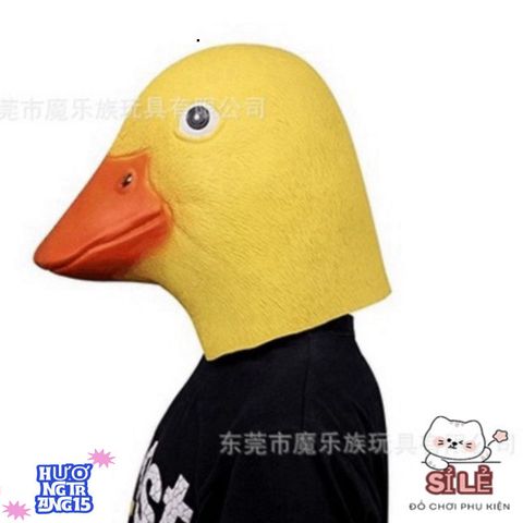 Mặt Nạ Con Vịt Donald - Phụ Kiện Hóa Trang Vui Nhộn Cho Halloween và Quay Video TikTok, Chất Liệu Latex An Toàn