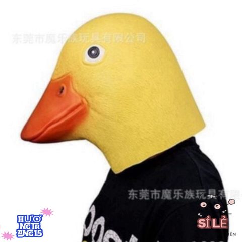 Mặt Nạ Con Vịt Donald - Phụ Kiện Hóa Trang Vui Nhộn Cho Halloween và Quay Video TikTok, Chất Liệu Latex An Toàn
