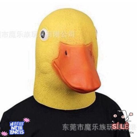 Mặt Nạ Con Vịt Donald - Phụ Kiện Hóa Trang Vui Nhộn Cho Halloween và Quay Video TikTok, Chất Liệu Latex An Toàn
