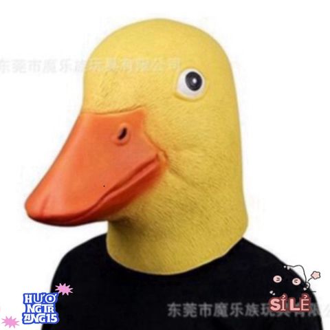 Mặt Nạ Con Vịt Donald - Phụ Kiện Hóa Trang Vui Nhộn Cho Halloween và Quay Video TikTok, Chất Liệu Latex An Toàn