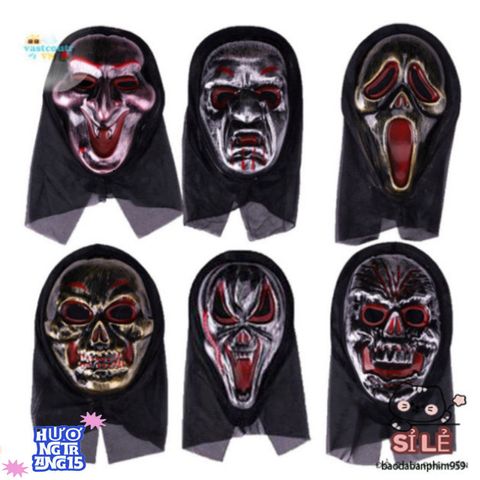 Mặt Nạ Quái Vật Halloween Đáng Sợ - Phụ Kiện Cosplay Siêu Thực Tế Chất Liệu Nhẹ và Thoải Mái Cho Bữa Tiệc Ẩn Danh