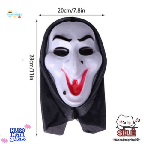 Mặt Nạ Quái Vật Halloween Đáng Sợ - Phụ Kiện Cosplay Siêu Thực Tế Chất Liệu Nhẹ và Thoải Mái Cho Bữa Tiệc Ẩn Danh