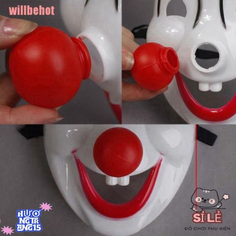 Mặt Nạ Hề Eshylala PVC - Phụ Kiện Tiệc Tùng Độc Đáo Cho Lễ Hội, Halloween và Biểu Diễn Nghệ Thuật