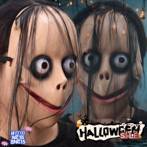 Mặt Nạ Kinh Dị Halloween - Đạo Cụ Trang Trí Ma Quái Cho Bữa Tiệc - Thiết Kế Độc Đáo, Dễ Đeo, Chất Liệu Nhựa Bền Bỉ