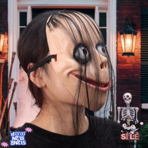 Mặt Nạ Kinh Dị Halloween - Đạo Cụ Trang Trí Ma Quái Cho Bữa Tiệc - Thiết Kế Độc Đáo, Dễ Đeo, Chất Liệu Nhựa Bền Bỉ