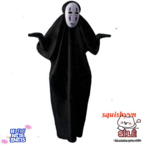 Bộ Trang Phục Hóa Trang Vô Diện Kaonashi từ Spirited Away - Áo Choàng và Mặt Nạ Cho Trẻ Em và Người Lớn, Độc Đáo Cho Cosplay và Tiệc Tùng