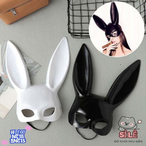Mặt Nạ Hóa Trang Tai Thỏ Bunny Dễ Thương - Phụ Kiện Halloween và Sinh Nhật Độc Đáo Cho Tiệc Cosplay, Chụp Ảnh