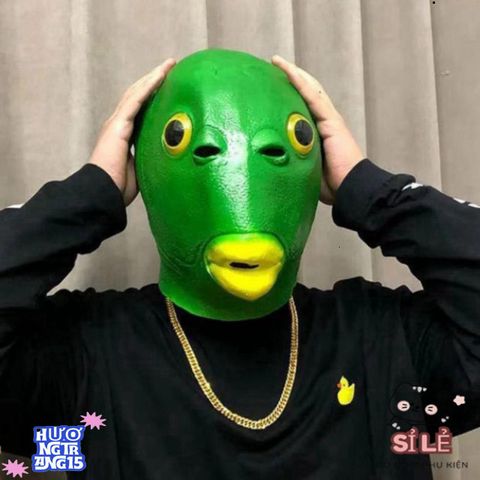 Mặt Nạ Người Cá Xanh Hài Hước - Phụ Kiện Hóa Trang Cosplay Hoàn Hảo Cho Tiệc Halloween và Lễ Hội