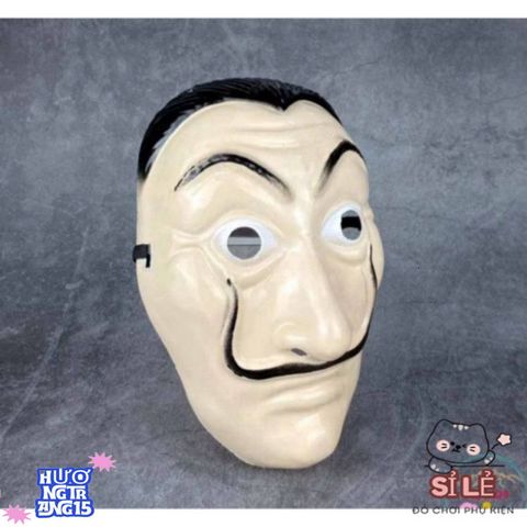 Mặt Nạ Hình Queen Salvador Dali Money Heist - Phụ Kiện Halloween Độc Đáo Cho Tiệc Hóa Trang