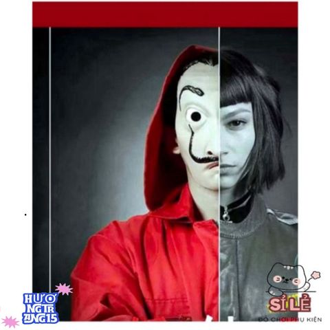 Mặt Nạ Hình Queen Salvador Dali Money Heist - Phụ Kiện Halloween Độc Đáo Cho Tiệc Hóa Trang
