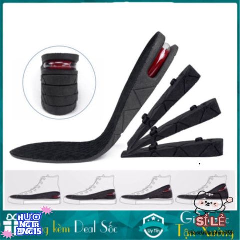 Combo Miếng Đệm Giày Tăng Chiều Cao 3cm-9cm - Đệm Khí êm ái, Tùy Chỉnh Chiều Cao, Phụ Kiện Giày Thời Trang Cho Nam Nữ