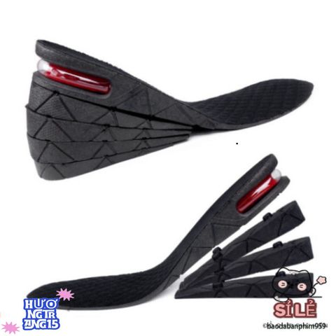 Combo Miếng Đệm Giày Tăng Chiều Cao 3cm-9cm - Đệm Khí êm ái, Tùy Chỉnh Chiều Cao, Phụ Kiện Giày Thời Trang Cho Nam Nữ