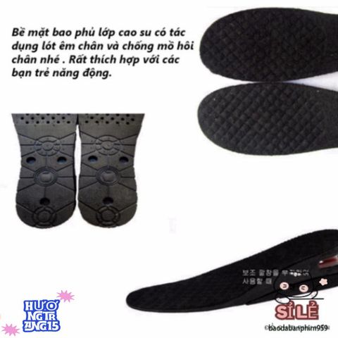 Combo Miếng Đệm Giày Tăng Chiều Cao 3cm-9cm - Đệm Khí êm ái, Tùy Chỉnh Chiều Cao, Phụ Kiện Giày Thời Trang Cho Nam Nữ