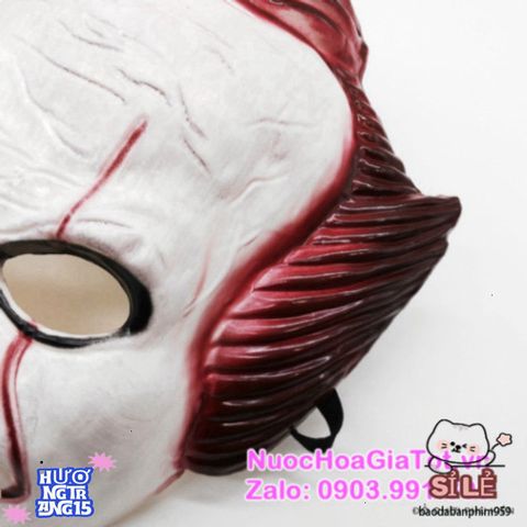Mặt Nạ Chú Hề Rạp Xiếc Tóc Đỏ - Phụ Kiện Halloween Vui Nhộn, Trang Trí Bữa Tiệc Hóa Trang Thú Vị