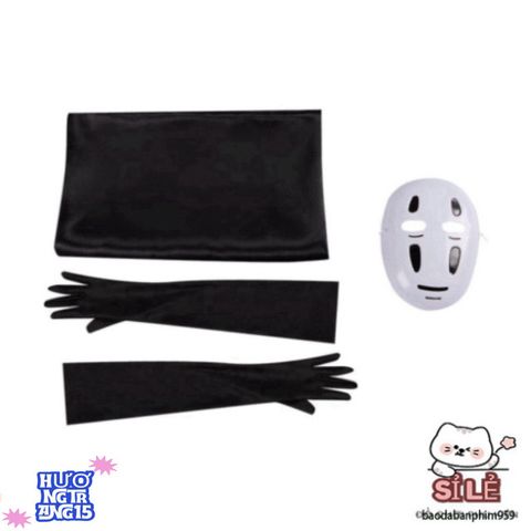 Bộ Hóa Trang Vô Diện Halloween - Áo Choàng, Mặt Nạ và Găng Tay Nhiều Size, Trang Phục Cosplay Đặc Biệt Cho Bé Yêu