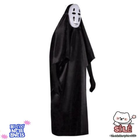 Bộ Hóa Trang Vô Diện Halloween - Áo Choàng, Mặt Nạ và Găng Tay Nhiều Size, Trang Phục Cosplay Đặc Biệt Cho Bé Yêu