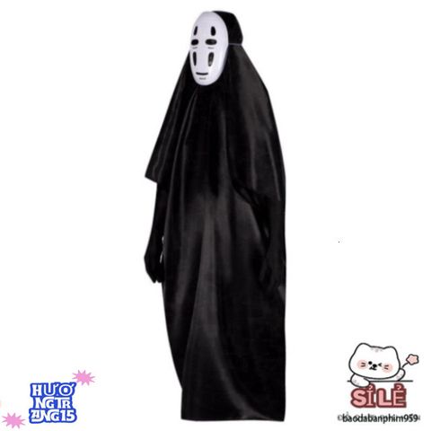 Bộ Hóa Trang Vô Diện Halloween - Áo Choàng, Mặt Nạ và Găng Tay Nhiều Size, Trang Phục Cosplay Đặc Biệt Cho Bé Yêu