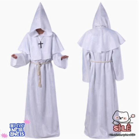 Áo Choàng Tử Thần Đen Đỏ Halloween - Trang Phục Phù Thủy Đáng Sợ Cho Mùa Lễ Hội - Size Trẻ Em & Người Lớn