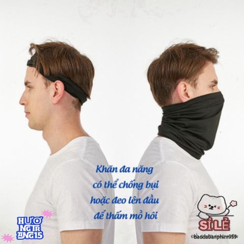 Khẩu Trang Đầu Lâu Đen - Phụ Kiện Chống Nắng Độc Đáo Cho Nam Nữ, Đa Năng Dùng Khi Đi Phượt và Thể Thao