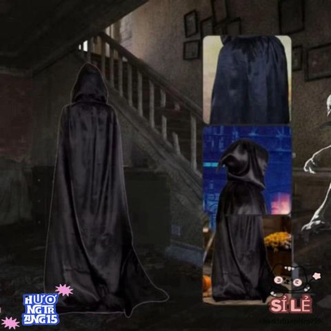 Áo choàng Halloween Phù Thủy Filewoto 59 inch - Trang Phục Hóa Trang Đặc Biệt cho Bữa Tiệc, Thời Trang Bí Ẩn